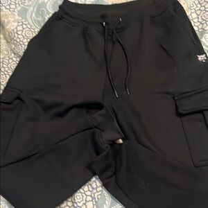 Kids Black Cargo Shorts